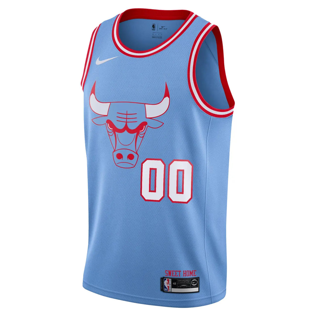 Nike Bulls Light Blue Jersey - Hình 3