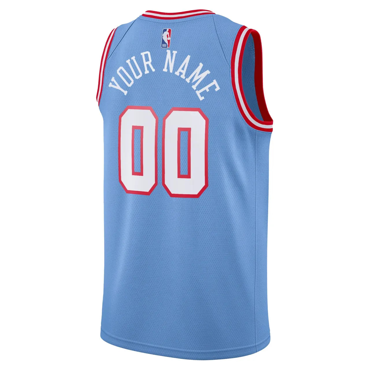 Nike Bulls Light Blue Jersey - Hình 4