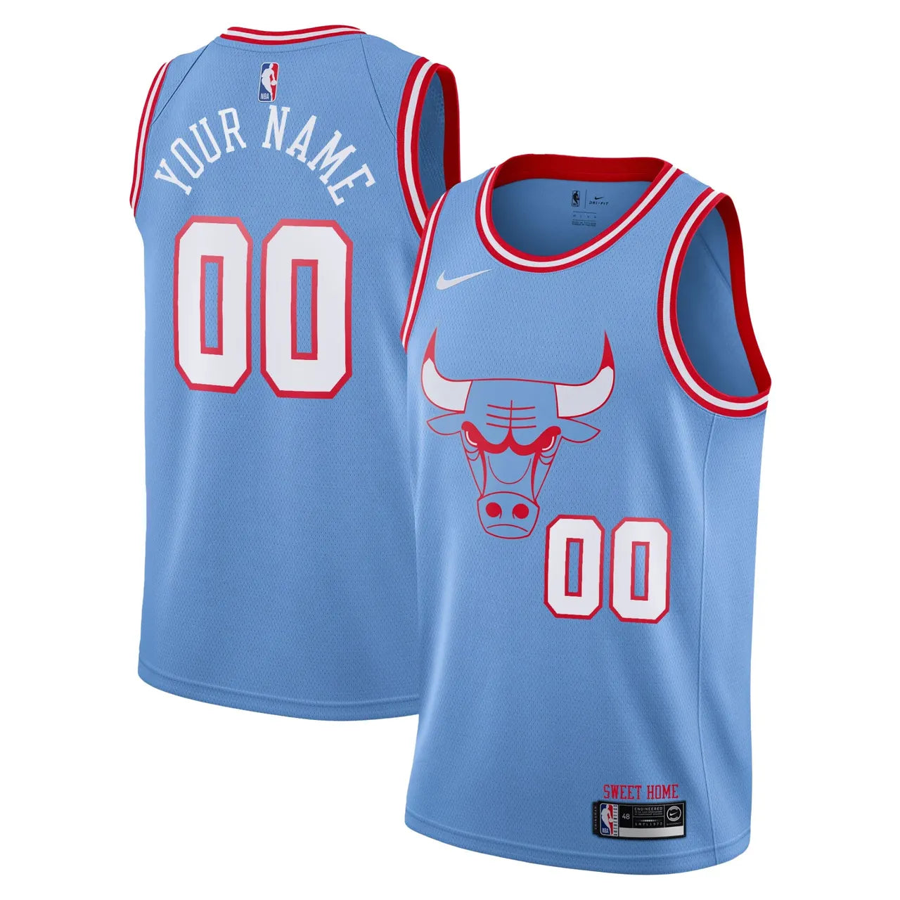 Nike Bulls Light Blue Jersey