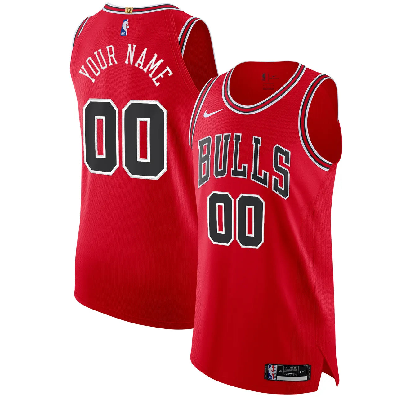 Bulls Red Personalized Jersey