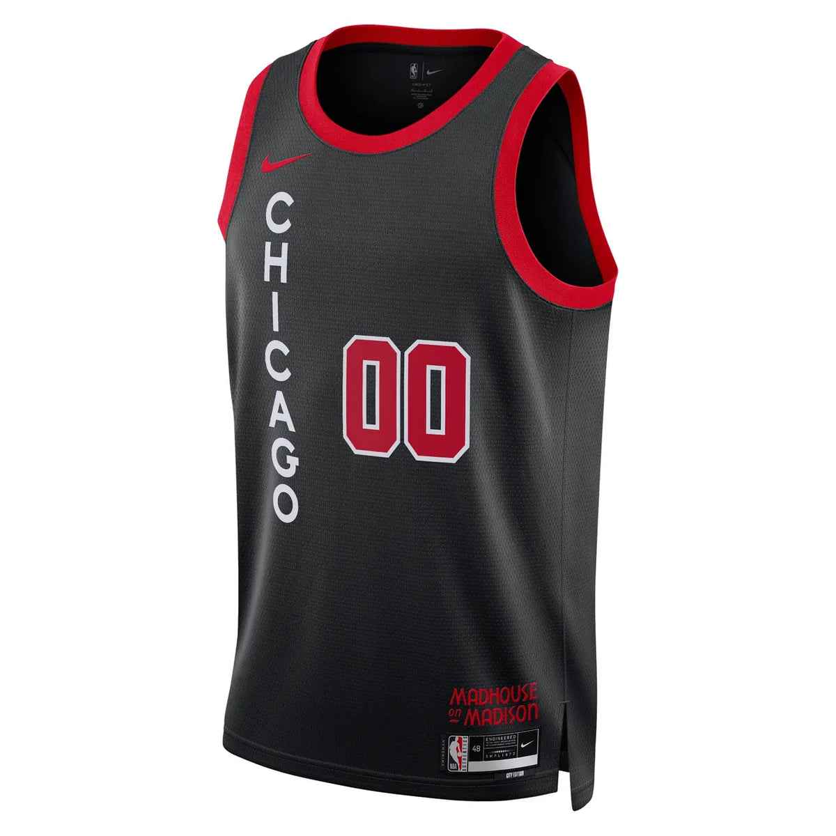 Bulls Black City Jersey - Hình 2
