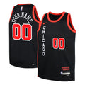Bulls Black Custom Jersey