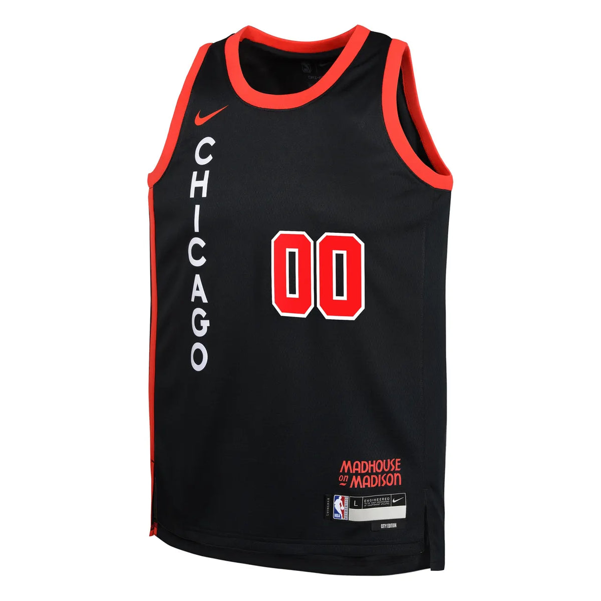 Bulls Black Custom Jersey - Hình 2