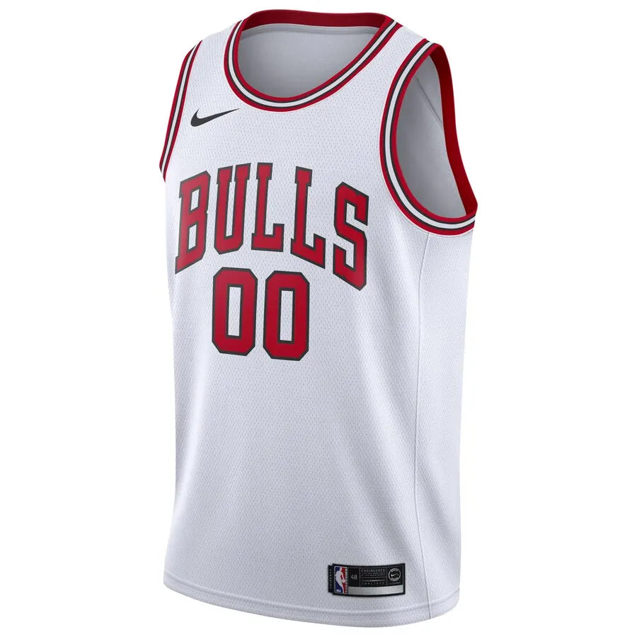 Bulls White Custom Jersey nike - Hình 2