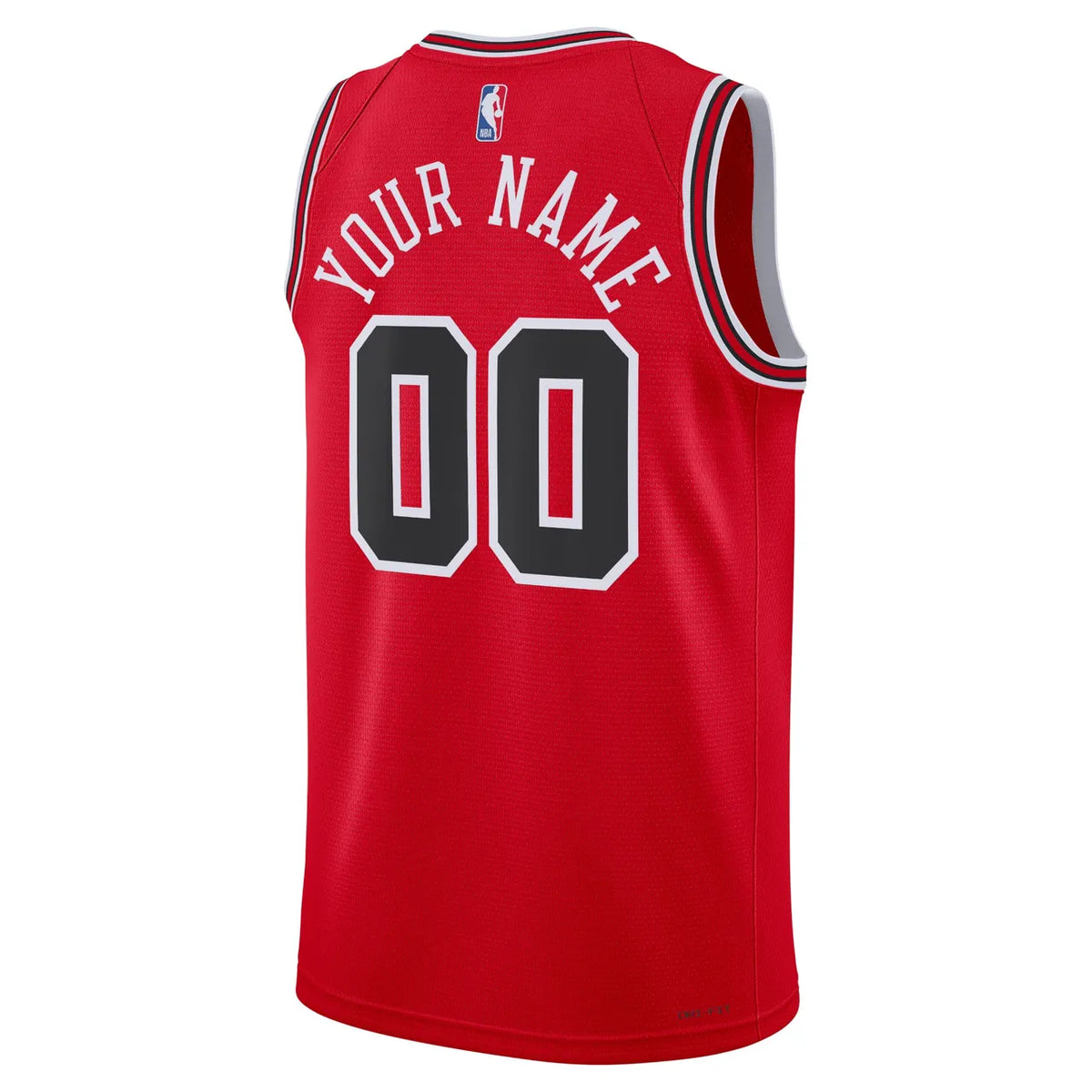 Bulls Red Custom Jersey nike - Hình 3