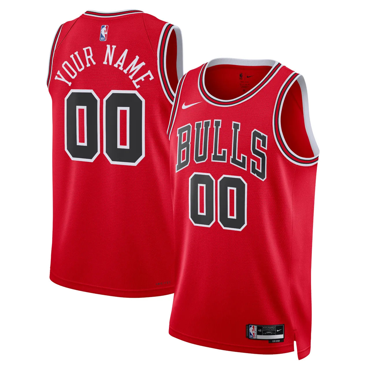 Bulls Red Custom Jersey nike