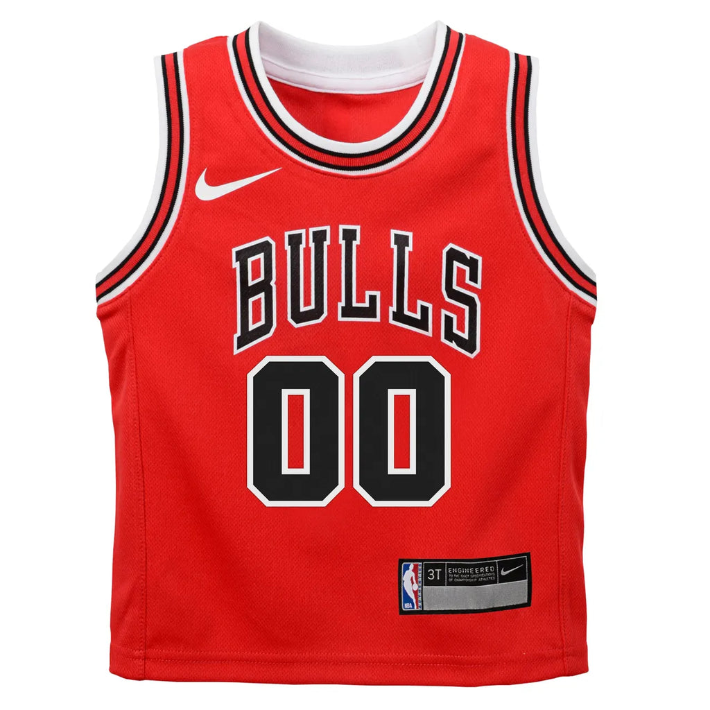 Bulls Youth Red Custom Jersey - Hình 2