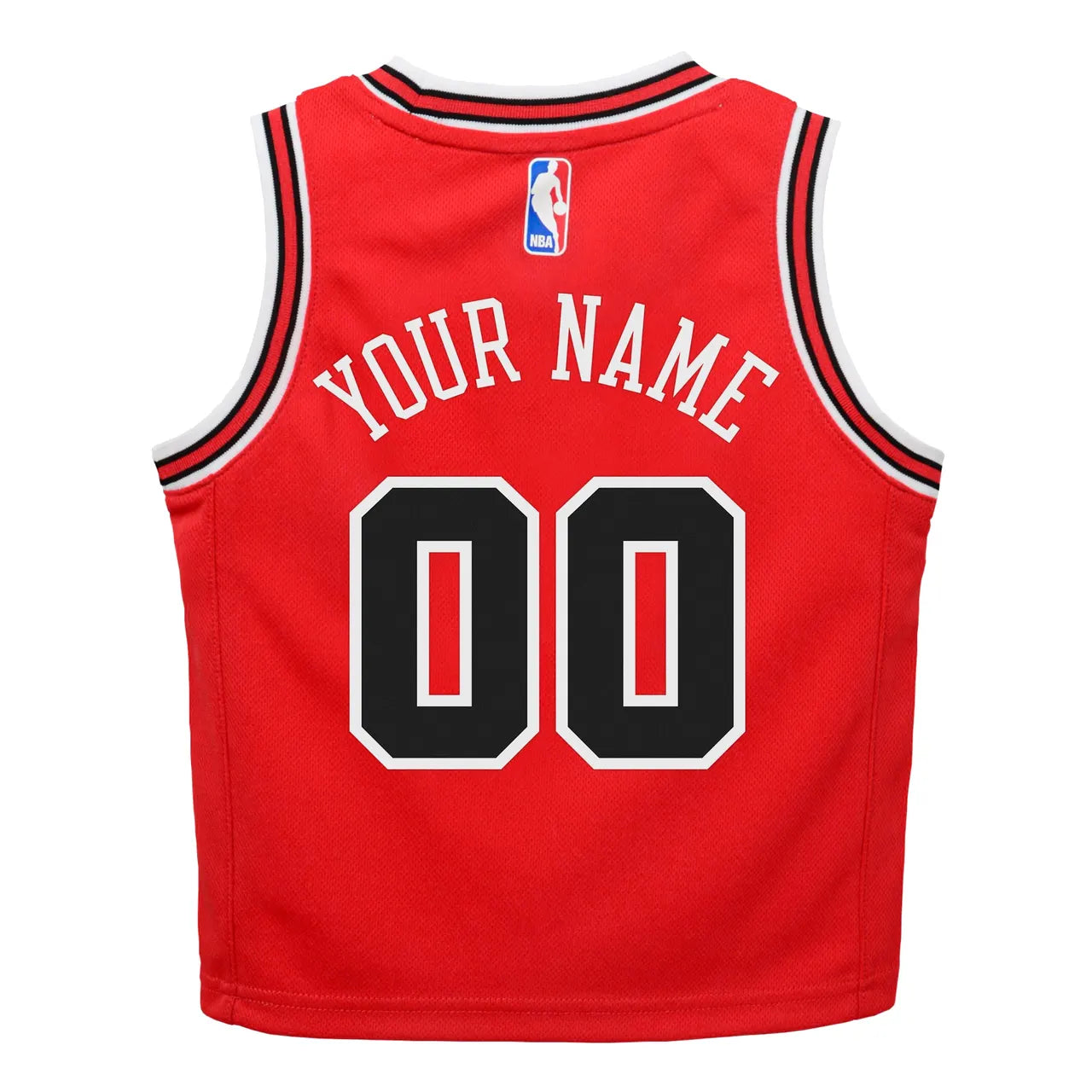 Bulls Youth Red Custom Jersey - Hình 3