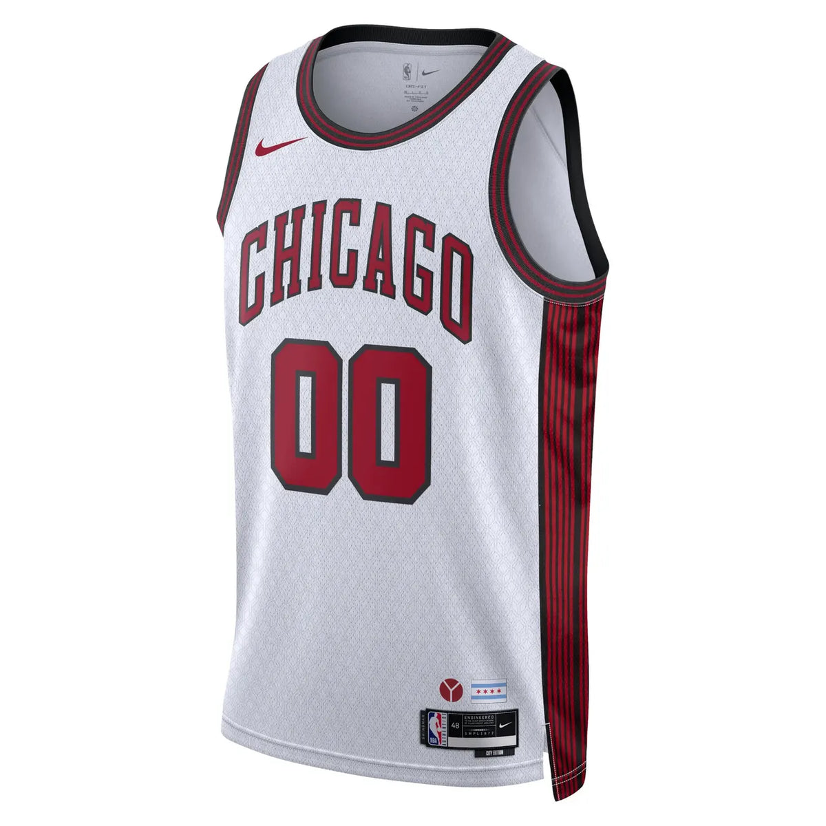 nike Bulls White City Edition Jersey - Hình 3