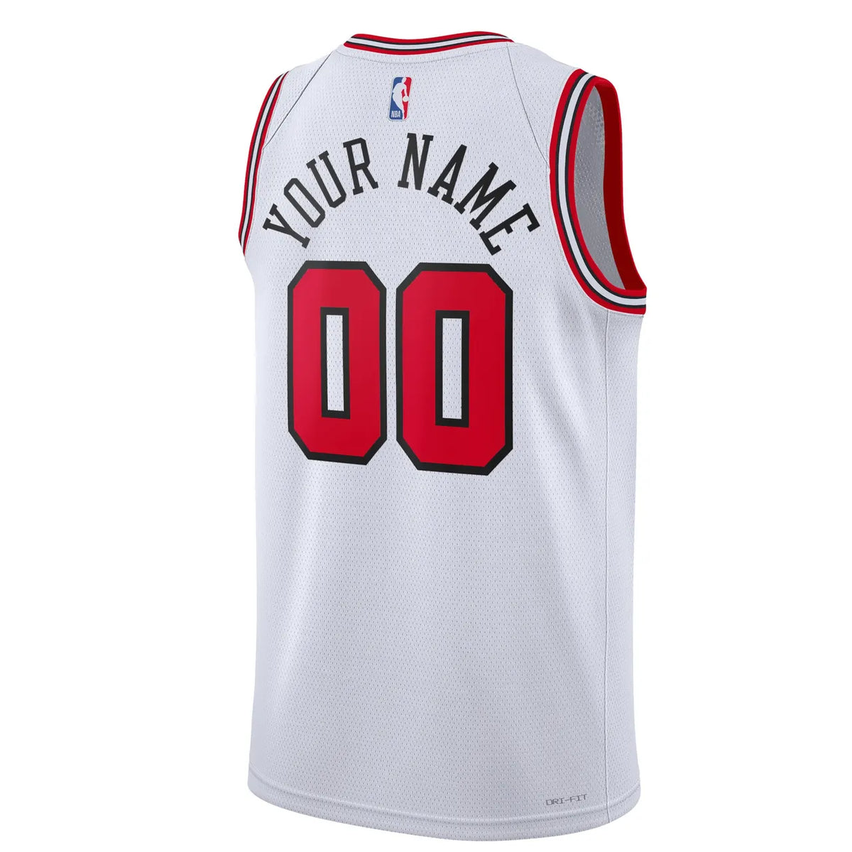 nike Bulls White Custom Jersey - Hình 4