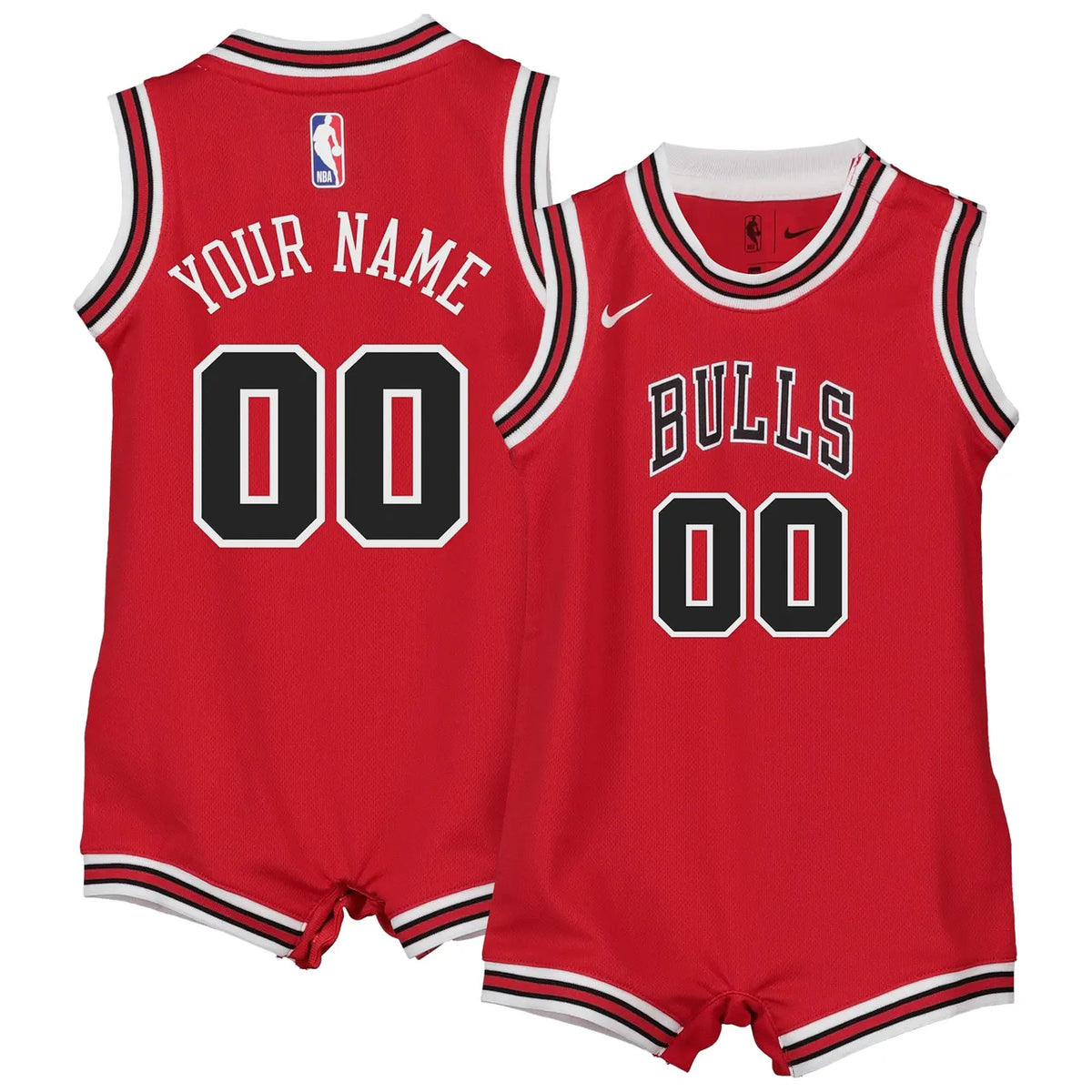 Bulls Red Infant Jersey Romper