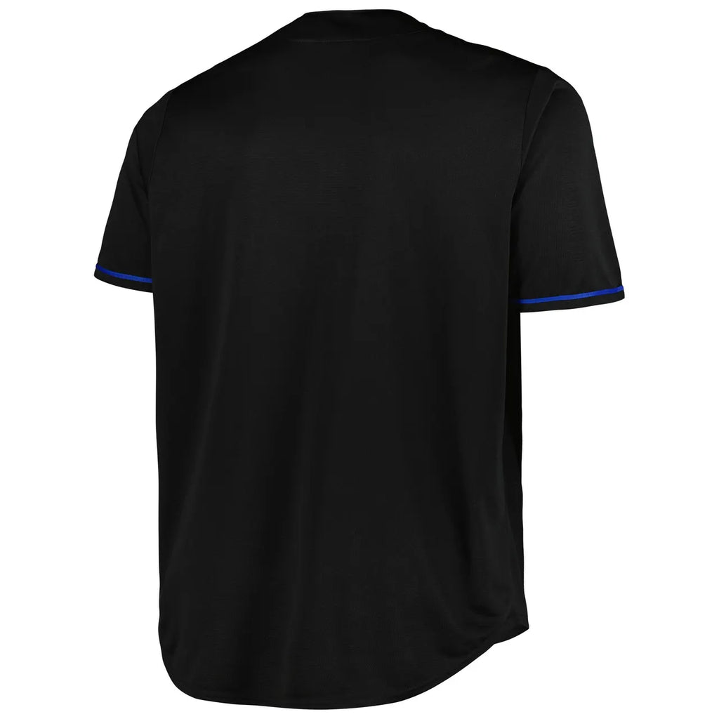Cubs Black Jersey Blue Trim - Hình 3