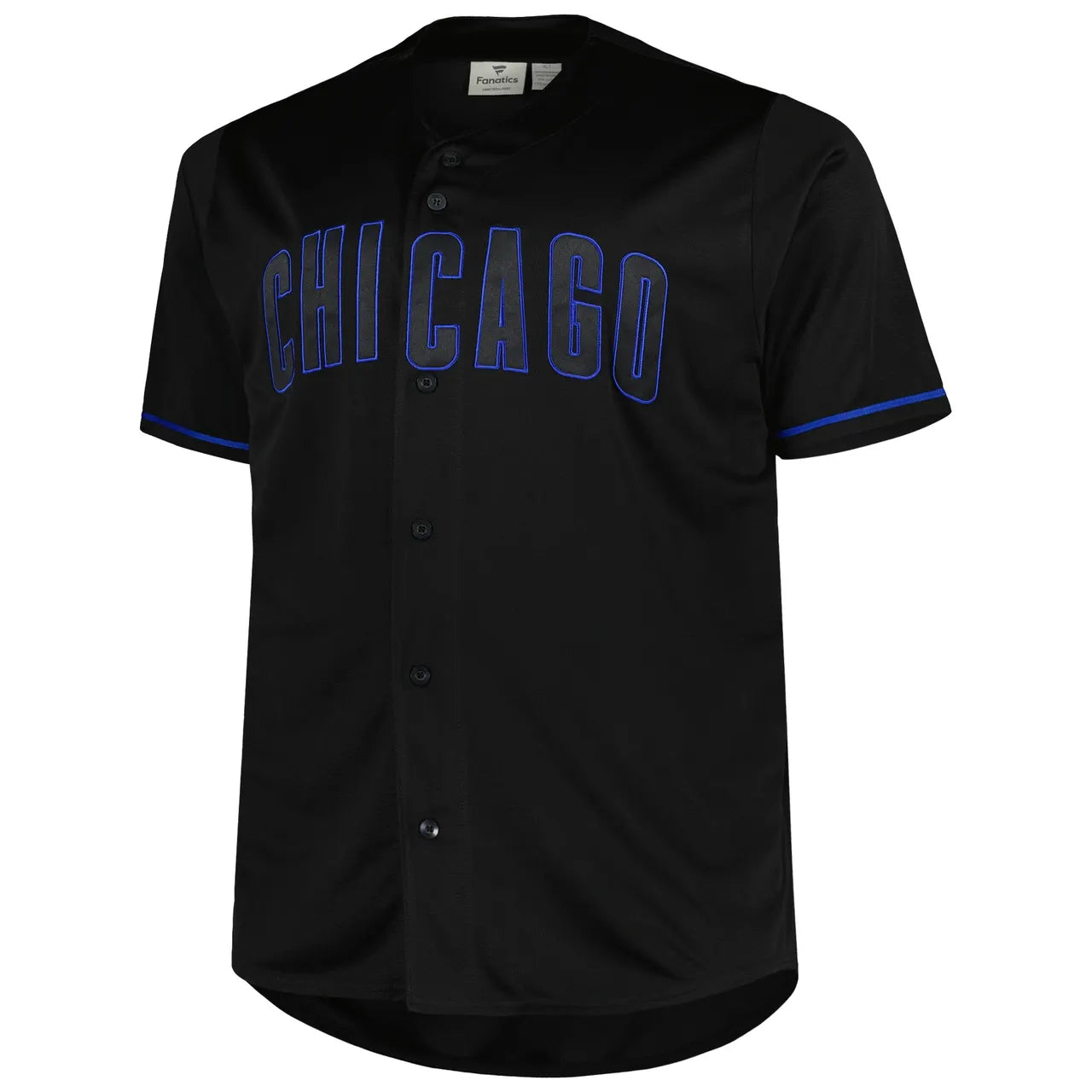 Cubs Black Jersey Blue Trim - Hình 2