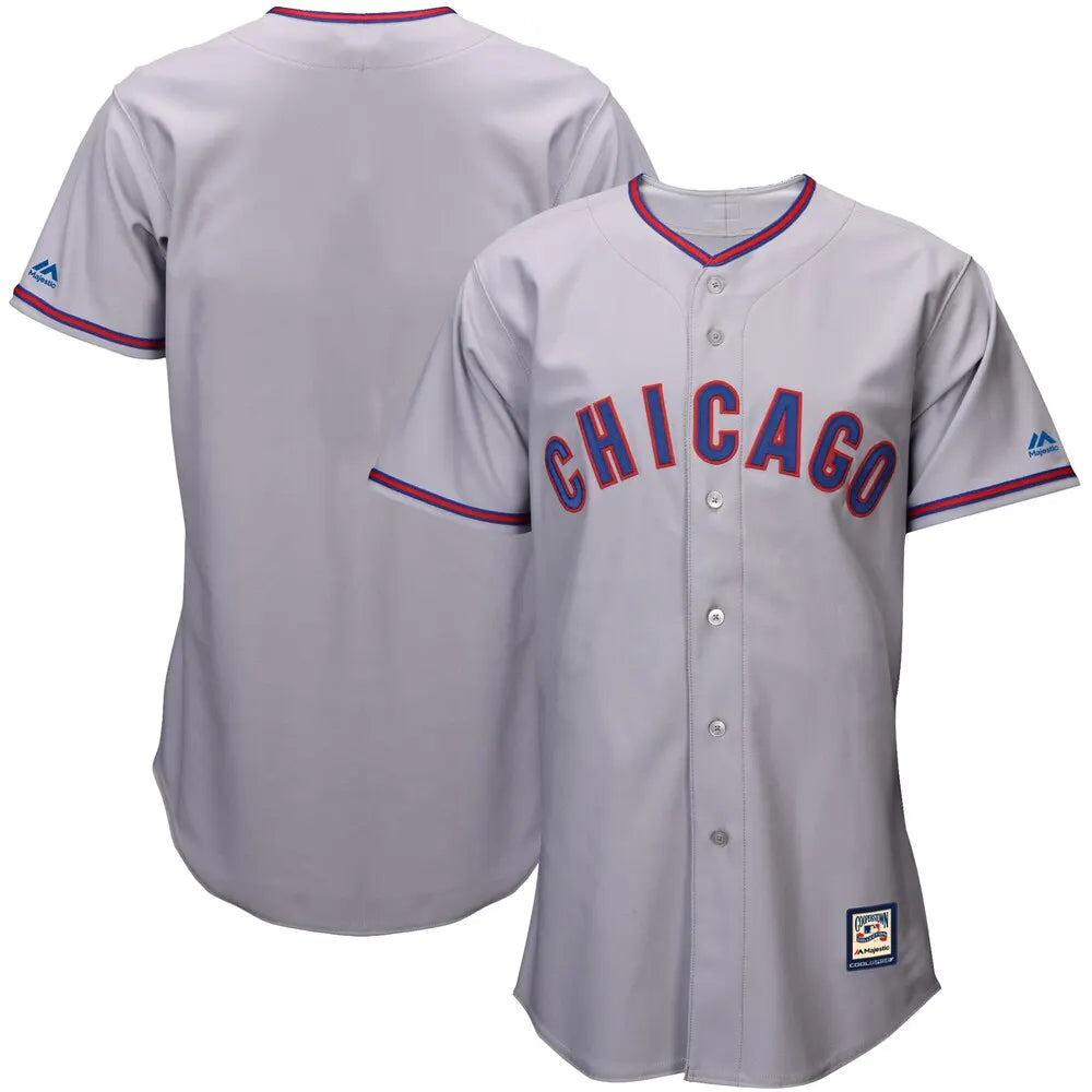 majestic Cubs Gray Cool Base Jersey