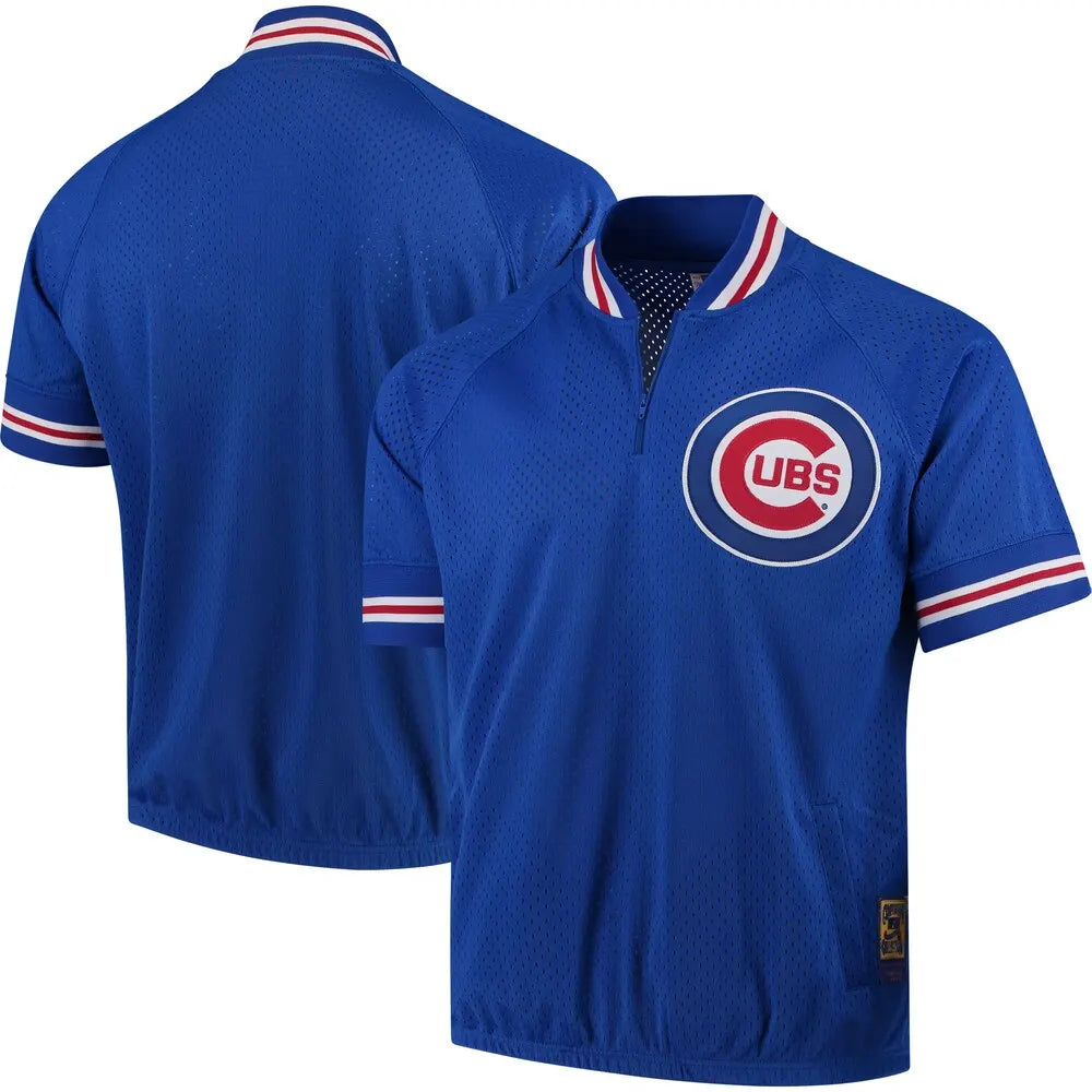Cubs Blue Throwback Mesh Jersey