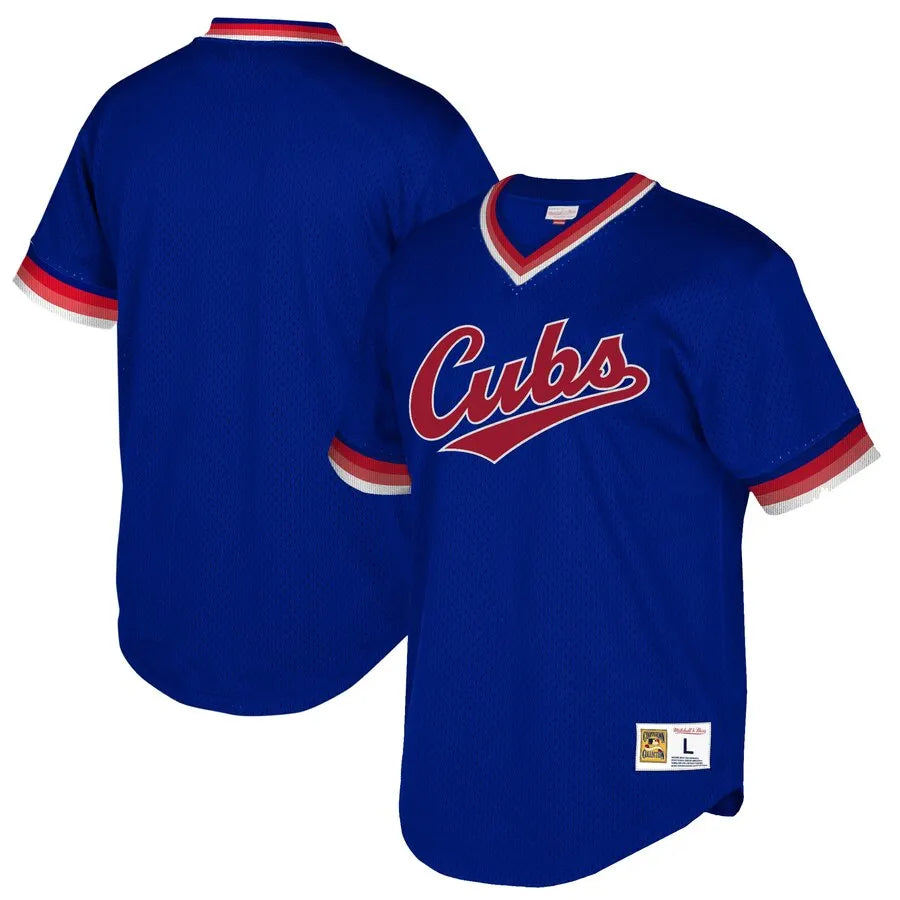 Mitchell & Ness Cubs Blue Mesh Jersey