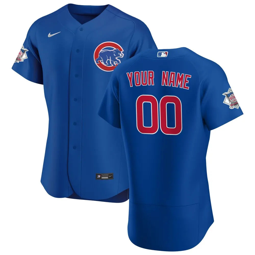 Cubs Royal Blue Custom Jersey nike