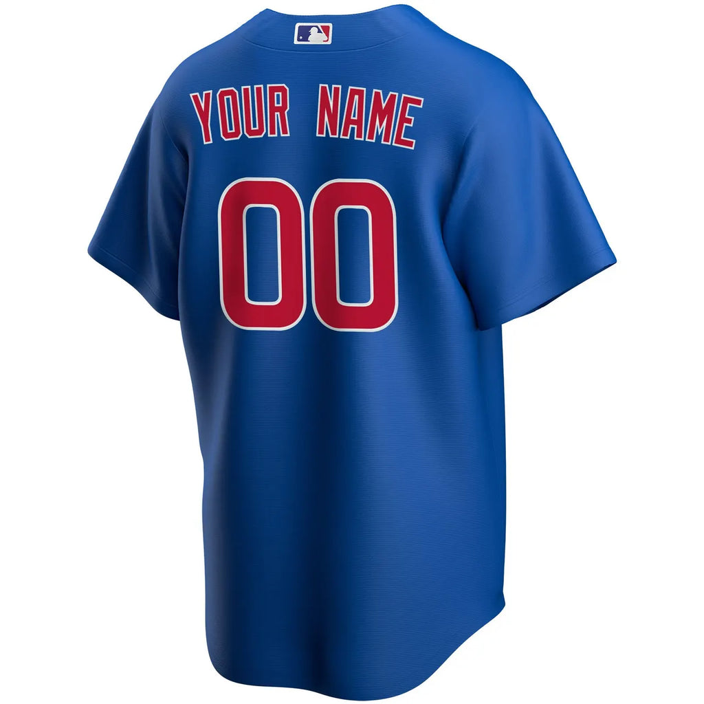 nike Cubs Royal Blue Custom Jersey - Hình 4