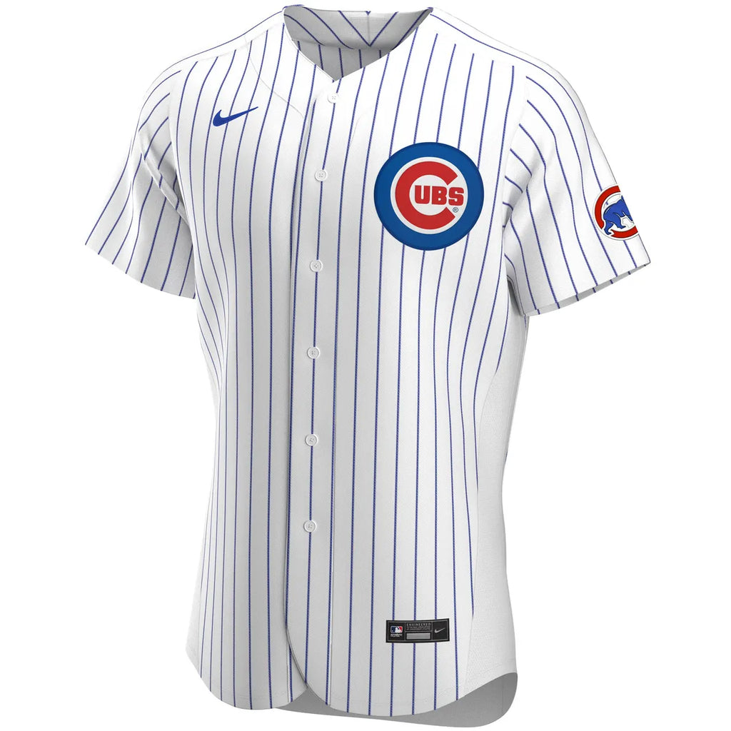 authentic Nike Cubs White Pinstripe Jersey - Hình 3