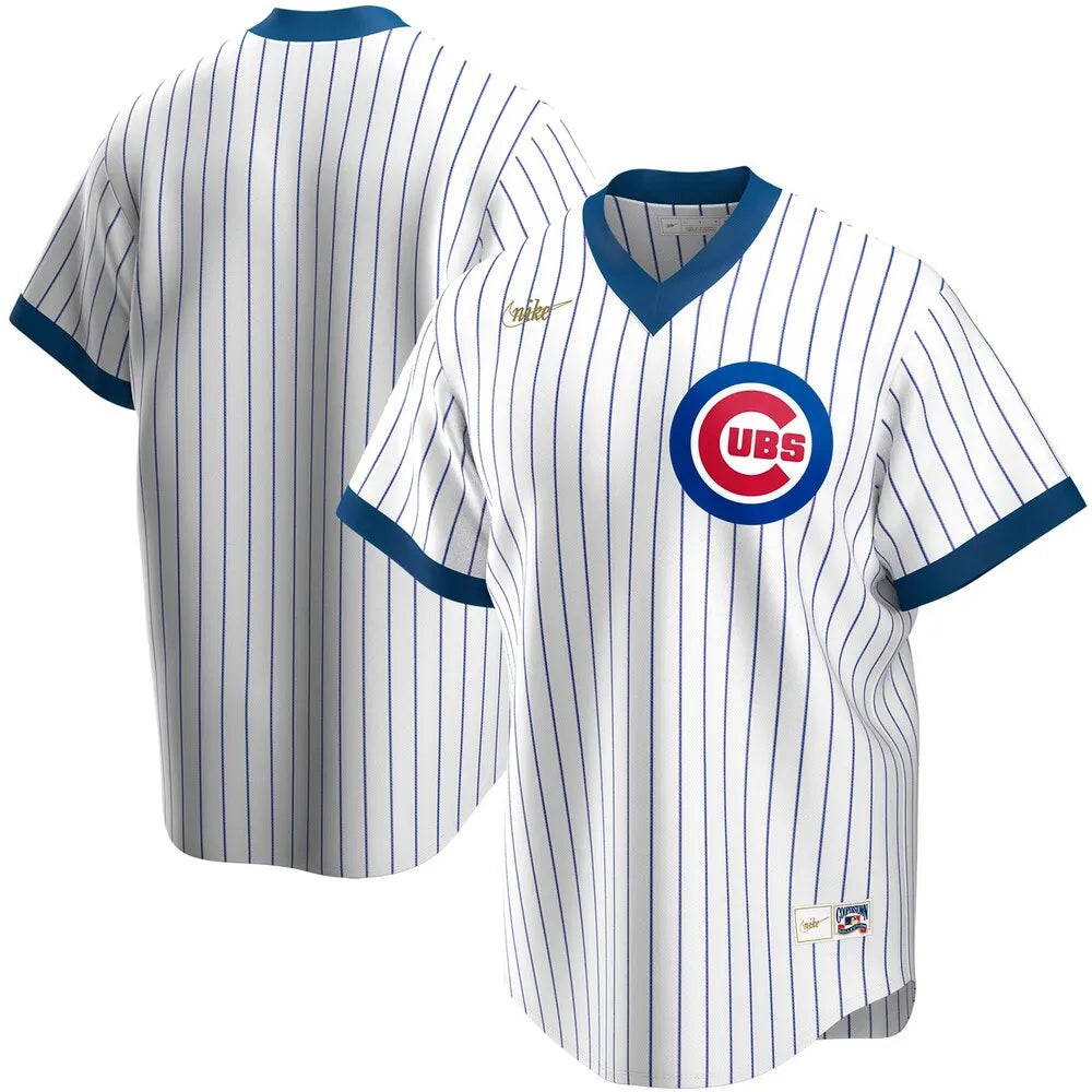 authentic throwback Nike Cubs Pinstripe Jersey