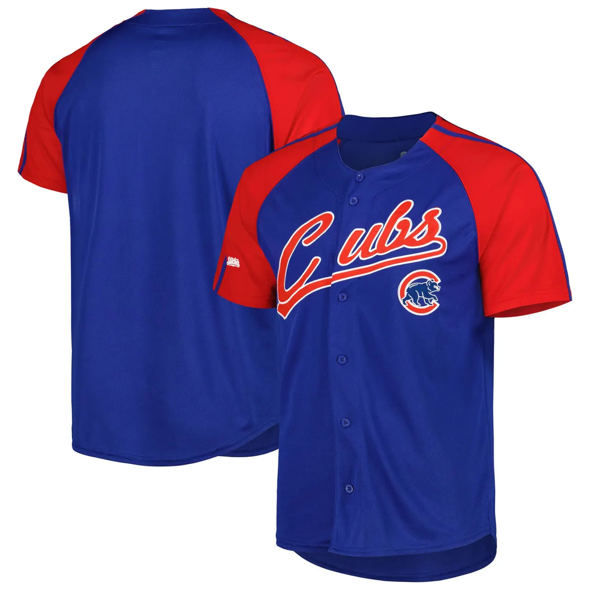 Cubs Blue Red Raglan Jersey