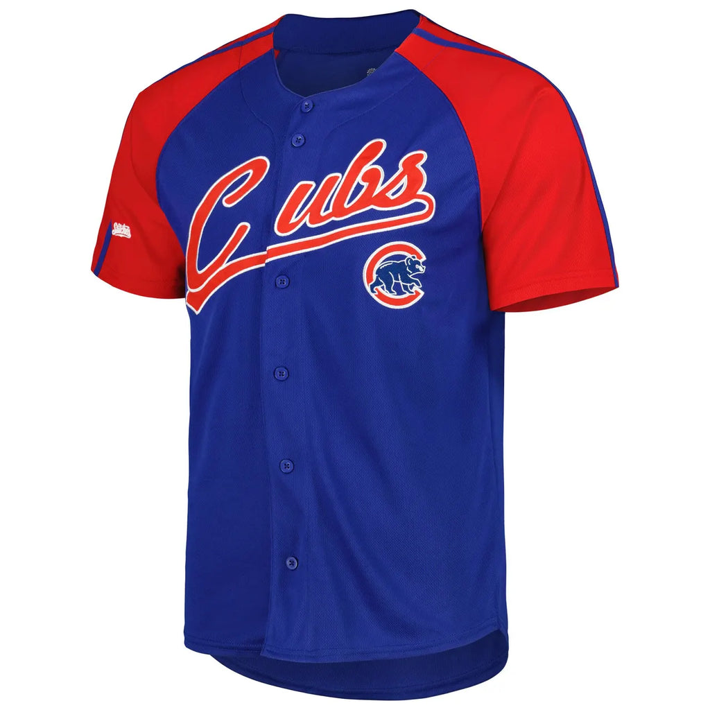 Cubs Blue Red Raglan Jersey - Hình 3