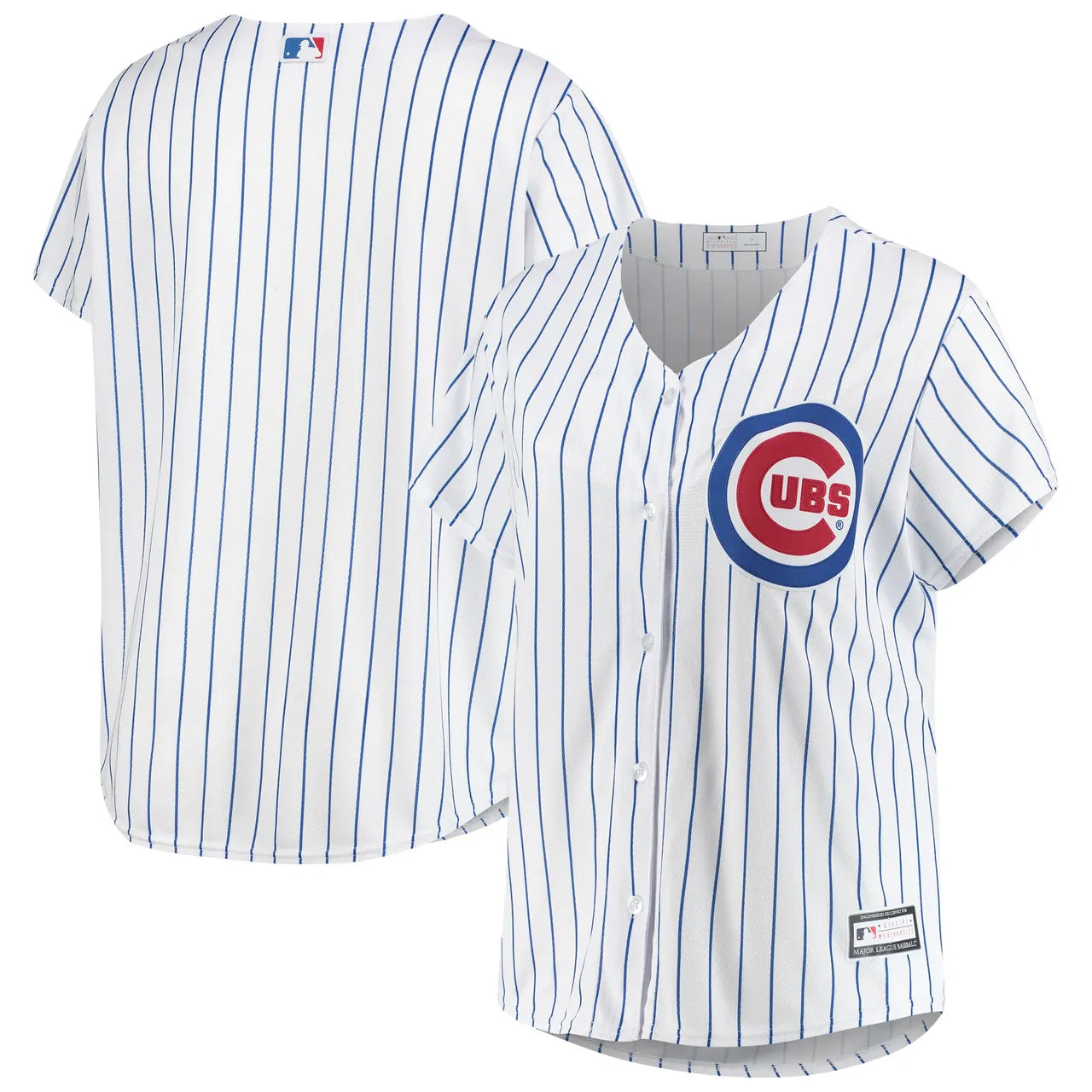 Cubs White Pinstripe Jersey majestic