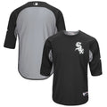 Black White Sox 3/4 Sleeve Jersey