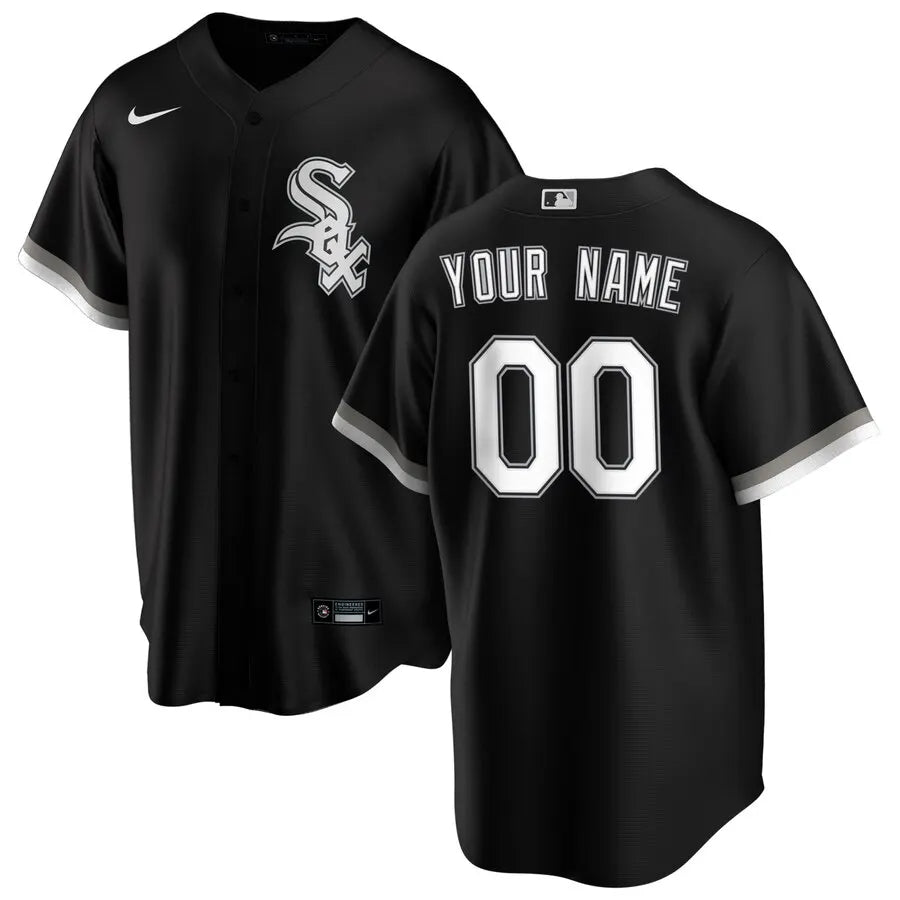 White Sox Black Custom Jersey