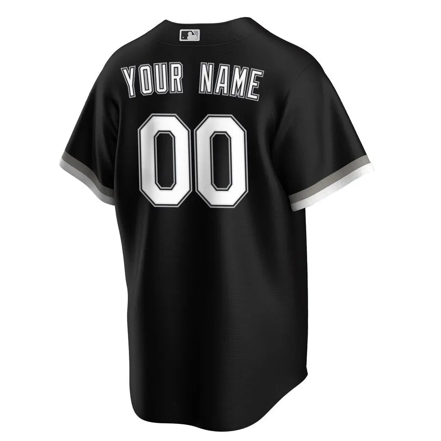 White Sox Black Custom Jersey - Hình 3