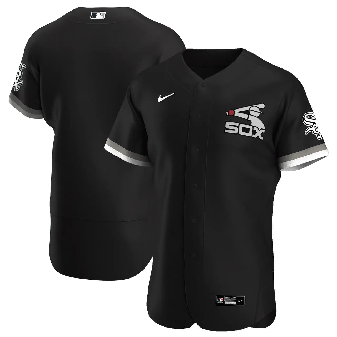 replica Nike Black White Sox Jersey - Hình 2