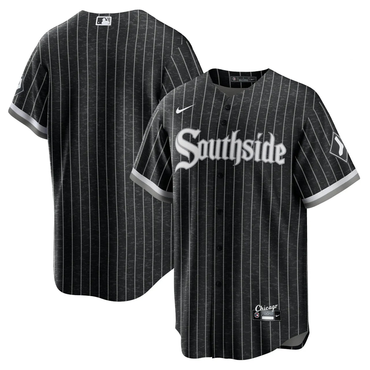 Nike Southside Black Pinstripe Jersey - Hình 2