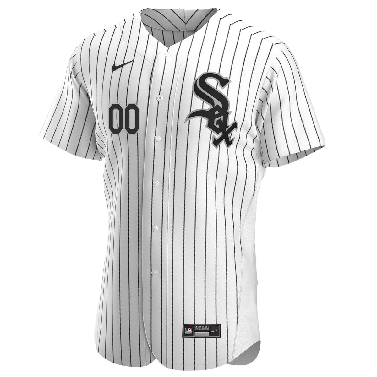 nike retired White Sox Pinstripe Jersey - Hình 3