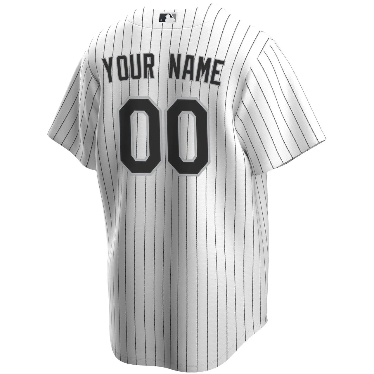 nike White Sox Pinstripe Custom Jersey - Hình 4