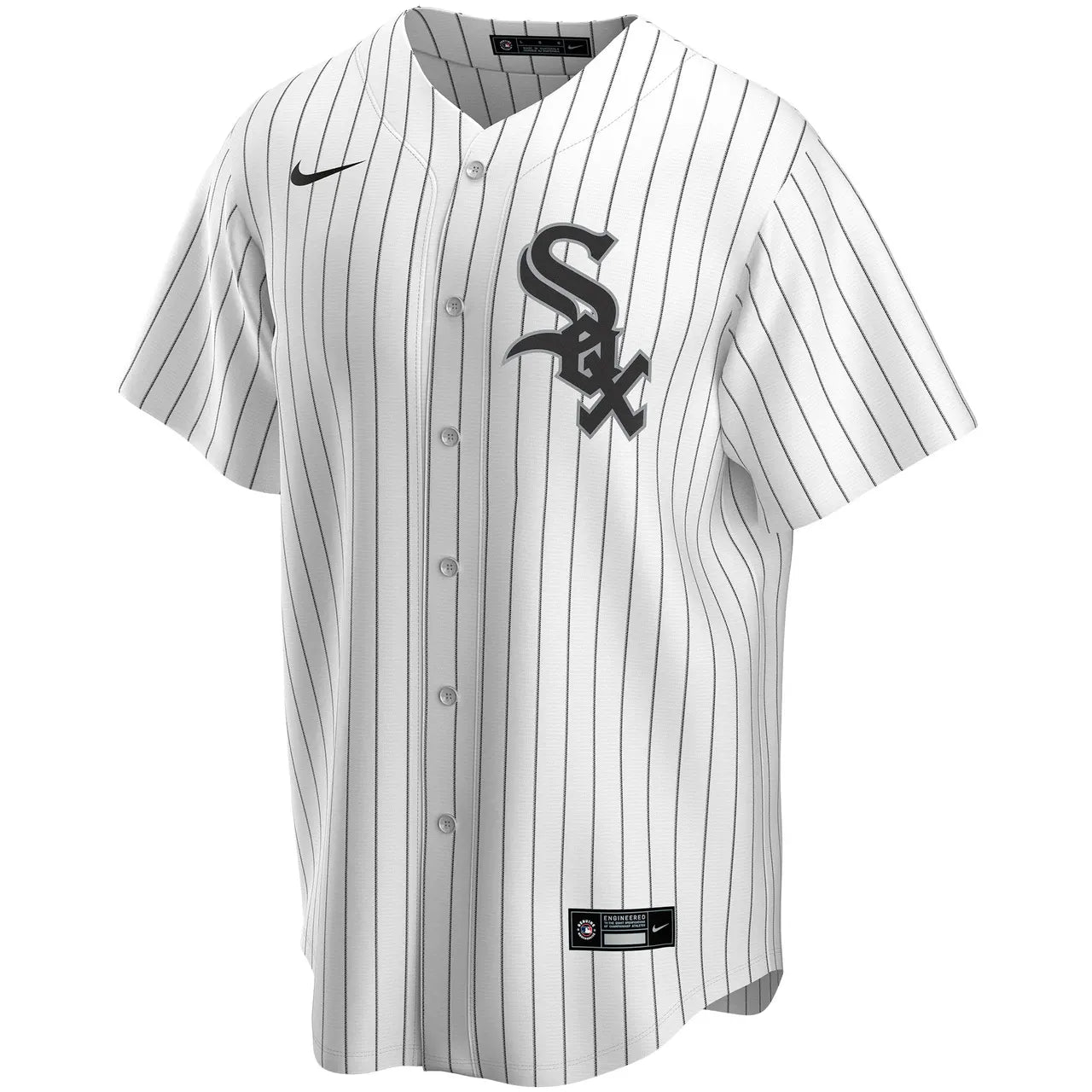 nike White Sox Pinstripe Custom Jersey - Hình 3