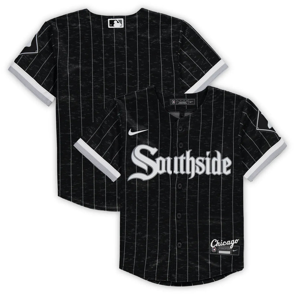 nike chicago White Sox Pinstripe Jersey - Hình 2