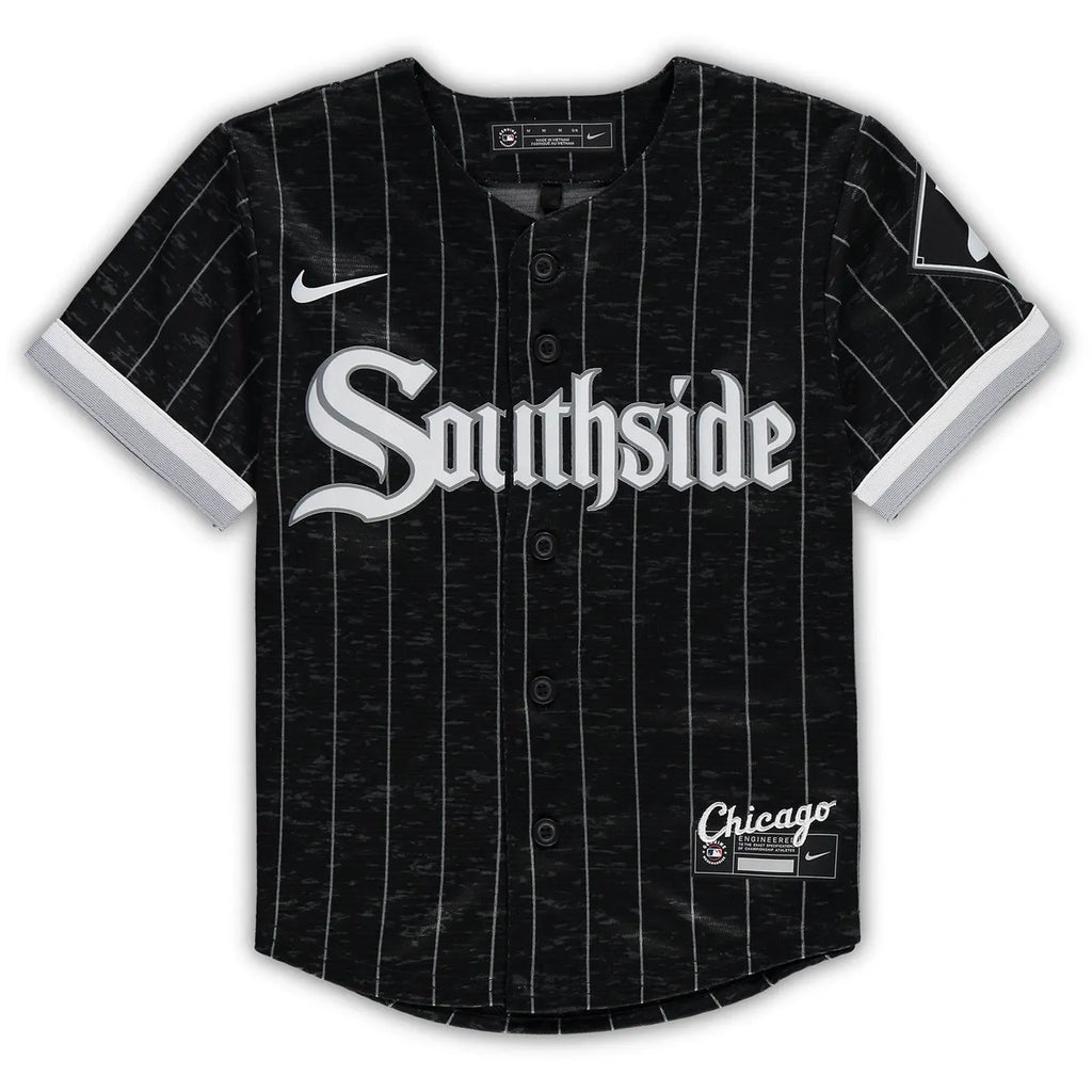 nike chicago White Sox Pinstripe Jersey - Hình 3