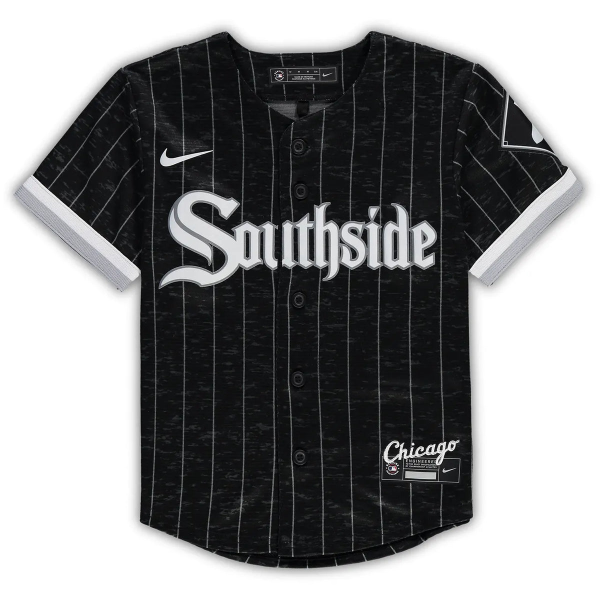 nike chicago White Sox Pinstripe Jersey - Hình 3