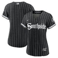 White Sox Black Pinstripe Jersey