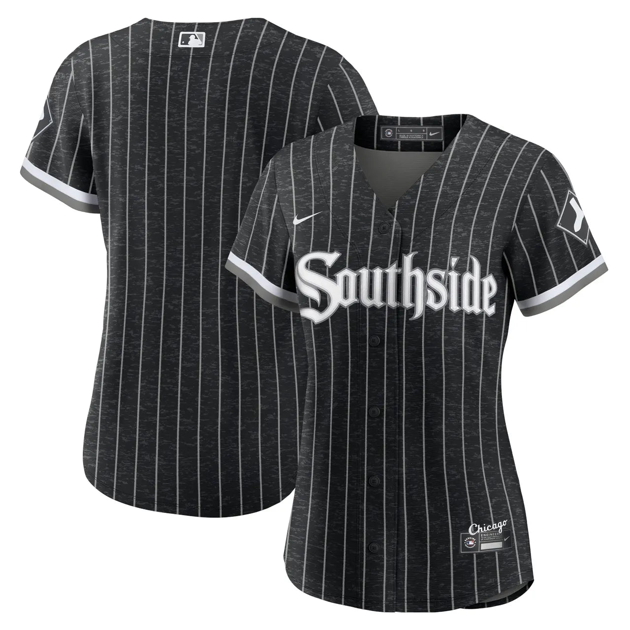 White Sox Black Pinstripe Jersey