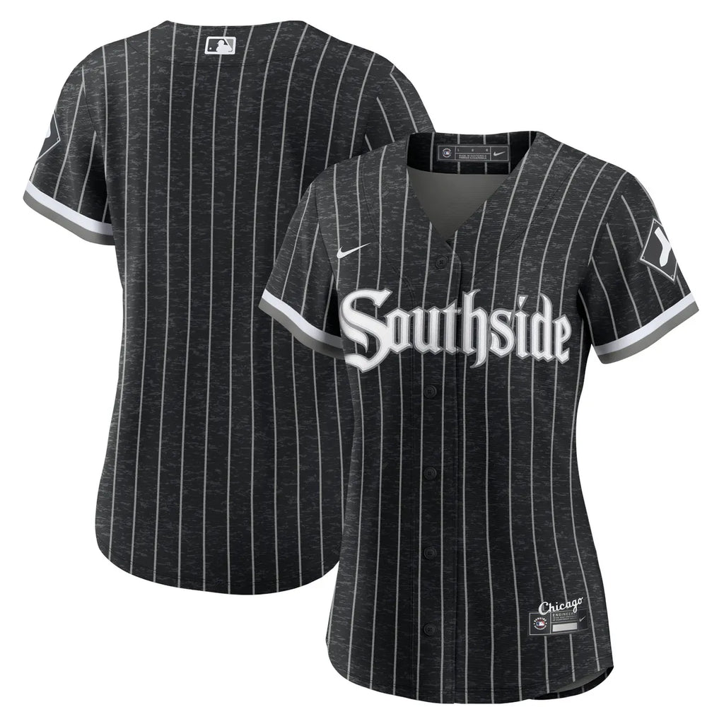 White Sox Black Pinstripe Jersey