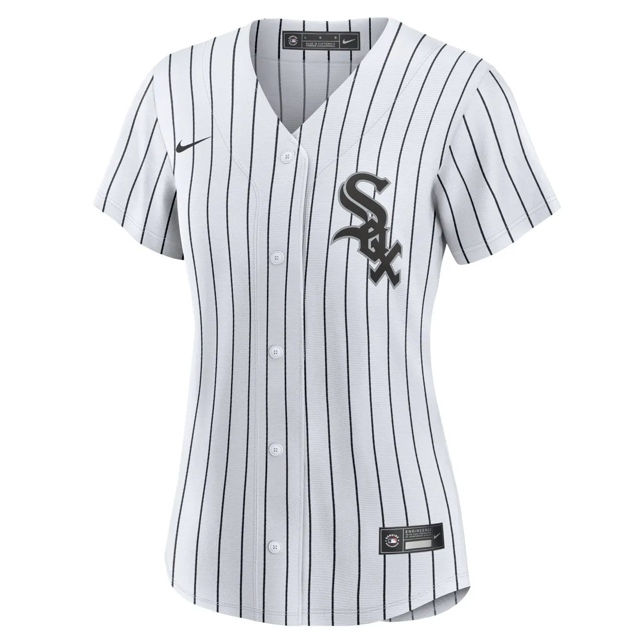 nike White Sox Pinstripe Jersey - Hình 3