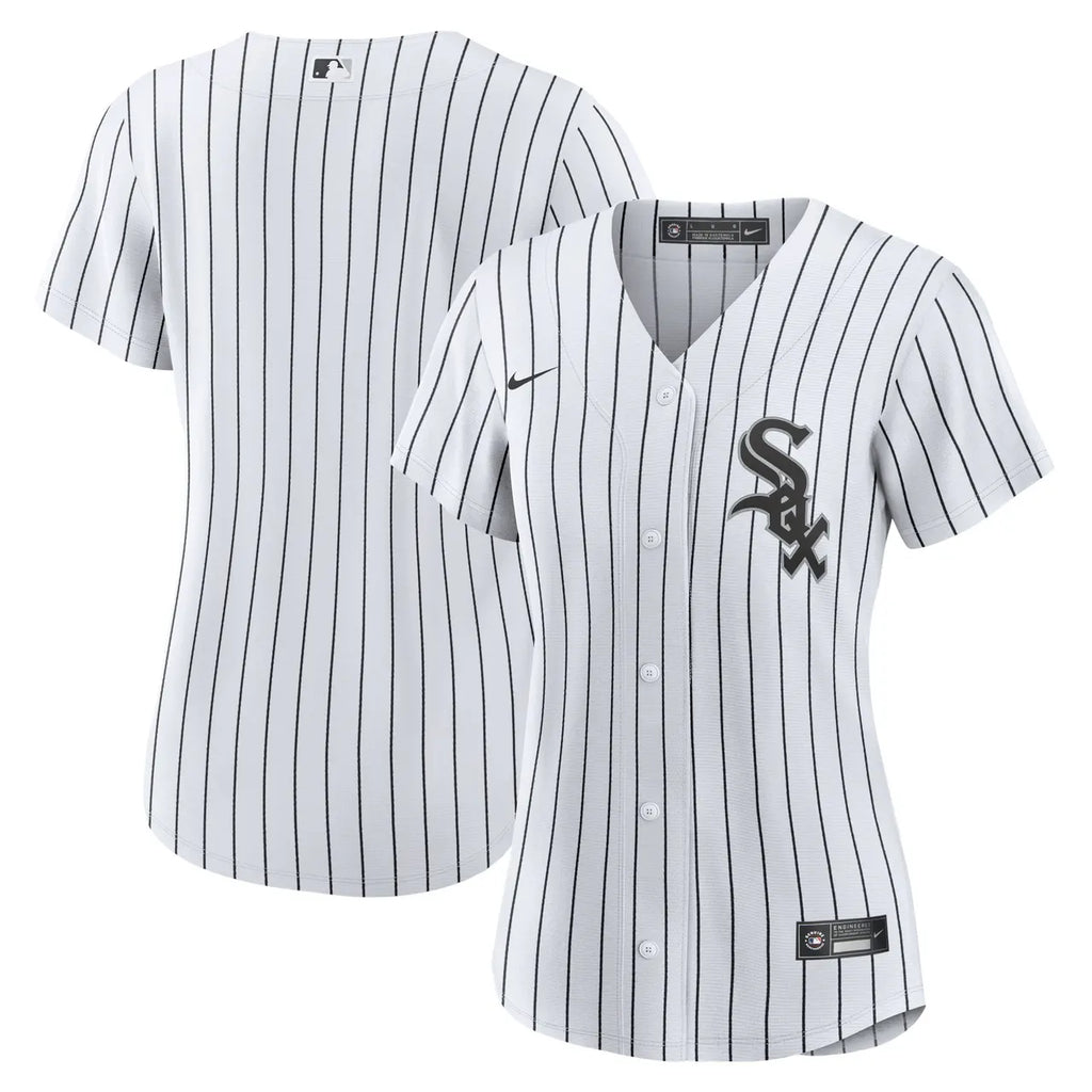 nike White Sox Pinstripe Jersey