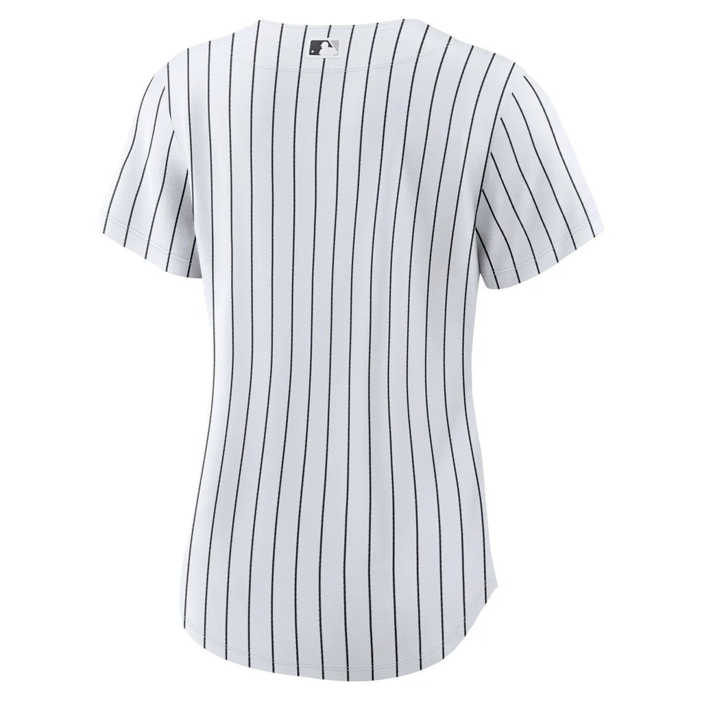 nike White Sox Pinstripe Jersey - Hình 4