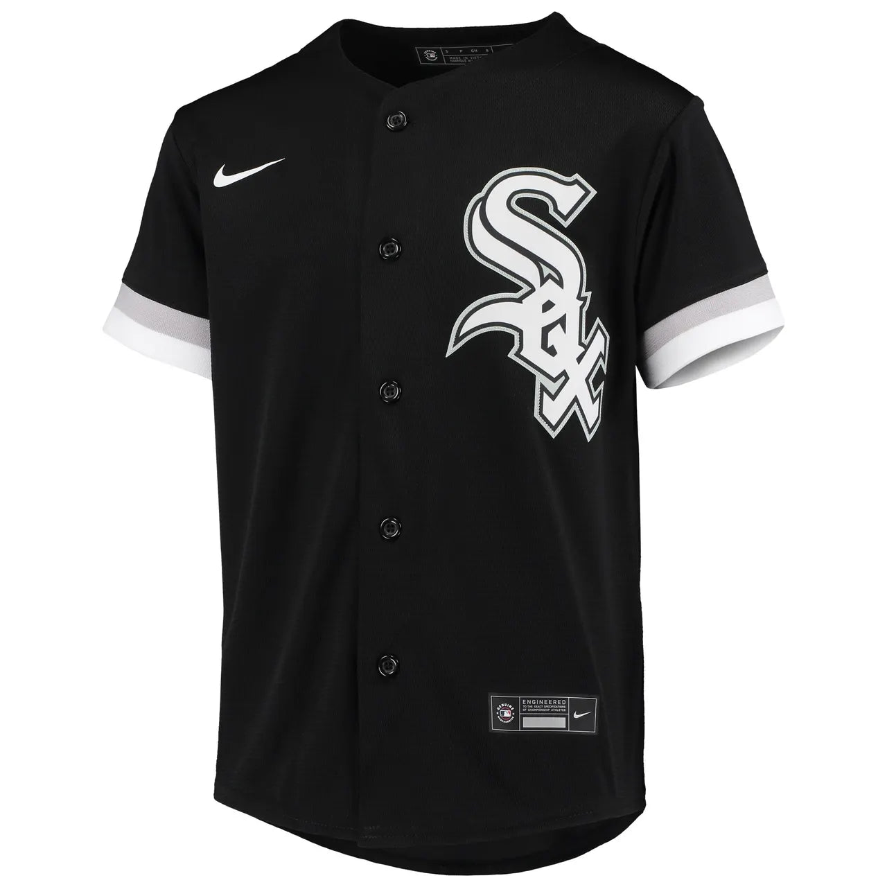 Nike White Sox Black Jersey - Hình 3