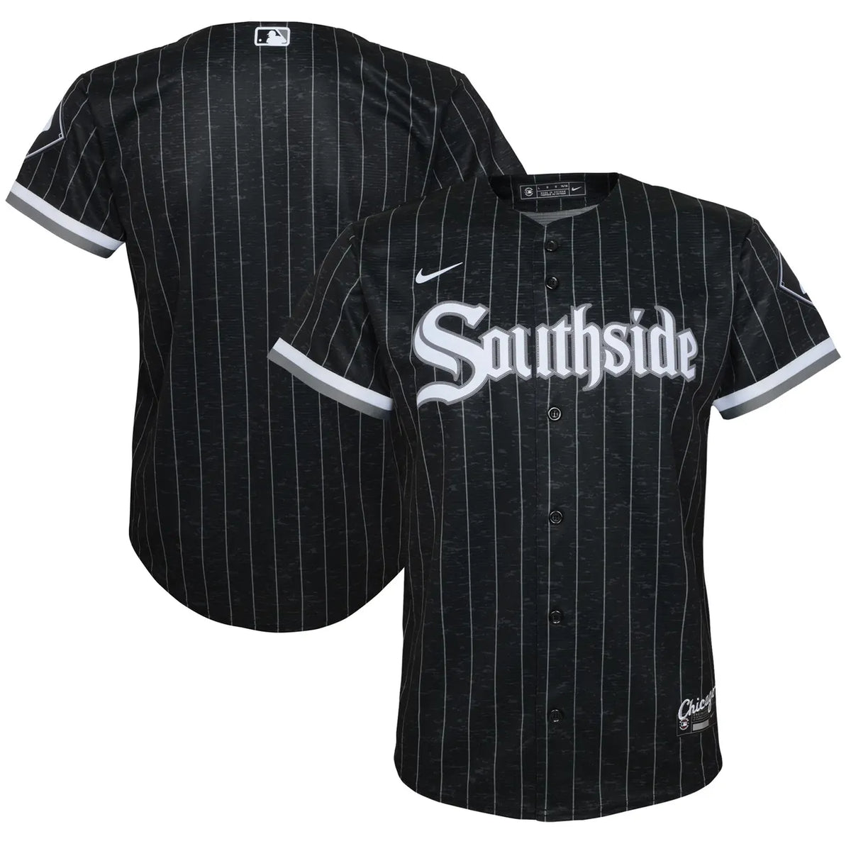 southside Nike White Sox Black Jersey