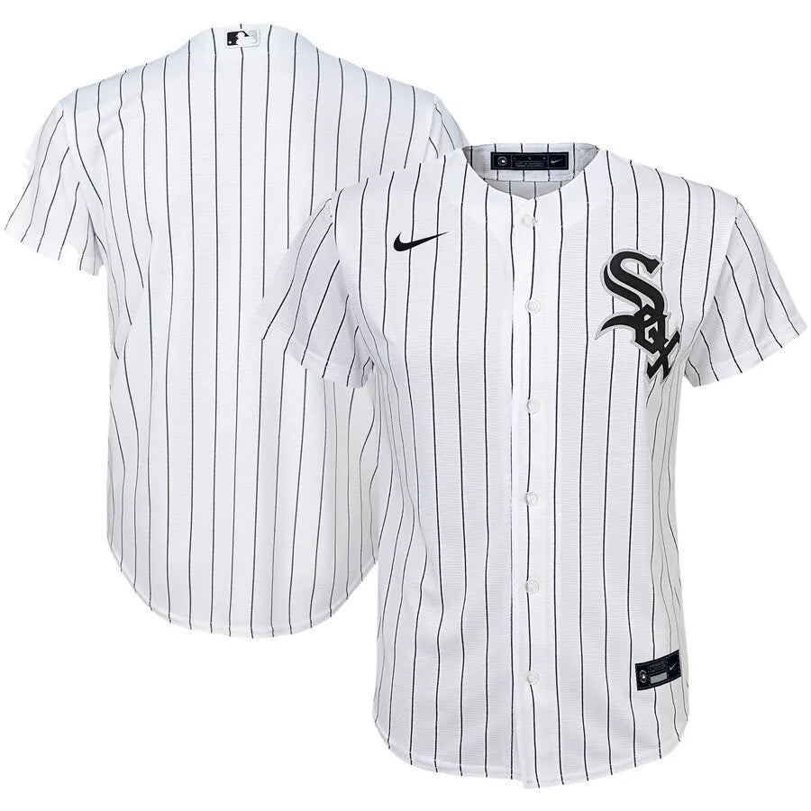 Nike White Sox Striped Jersey