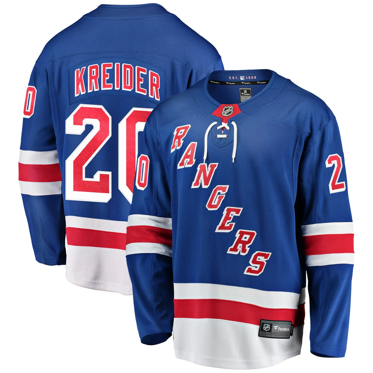 Kreider Rangers Blue Jersey