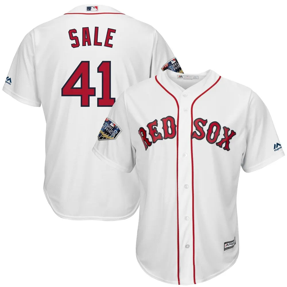 Majestic Sale Red Sox White Jersey