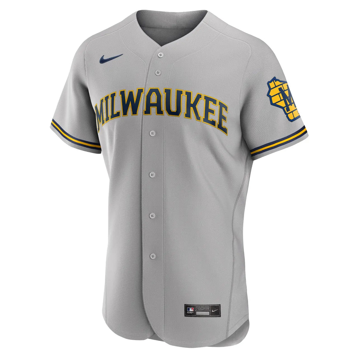 nike replica Yelich Brewers Navy Jersey - Hình 4